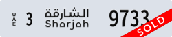 sharjah - code - 3 - number -9733