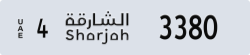 sharjah - code - 4 - number -3301