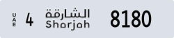 sharjah - code - 4 - number -8180