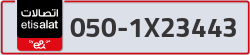  - code - 050 - number -1X23443