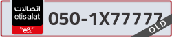  - code - 050 - number -1X77777