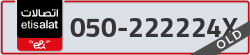  - code - 050 - number -222224X