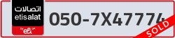  - code - 050 - number -7X47774
