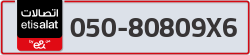  - code - 050 - number -80809X6