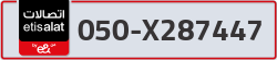  - code - 050 - number -X287447