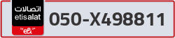  - code - 050 - number -X498811