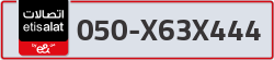  - code - 050 - number -X63X444