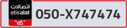  - code - 050 - number -X747474