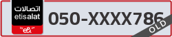  - code - 050 - number -XXXX786