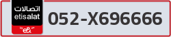  - code - 052 - number -X696666