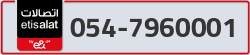  - code - 054 - number -7960001