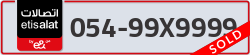  - code - 054 - number -99X9999