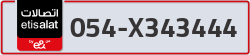  - code - 054 - number -X343444