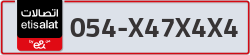  - code - 054 - number -X47X4X4
