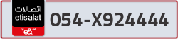  - code - 054 - number -X924444