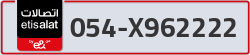  - code - 054 - number -X962222