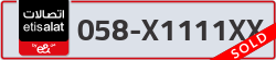  - code - 058 - number -X1111XX