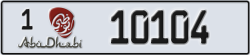 abu dhabi - code - 1 - number -10104