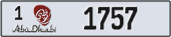 abu dhabi - code - 1 - number -1757