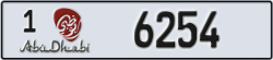 abu dhabi - code - 1 - number -6254