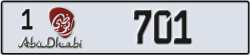 abu dhabi - code - 1 - number -701