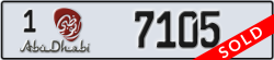 abu dhabi - code - 1 - number -7105