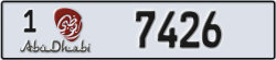 abu dhabi - code - 1 - number -7426