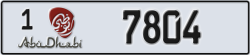 abu dhabi - code - 1 - number -7804