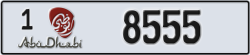 abu dhabi - code - 1 - number -8555