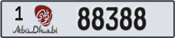 abu dhabi - code - 1 - number -88388