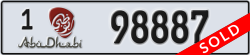 abu dhabi - code - 1 - number -98887