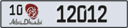 abu dhabi - code - 10 - number -12012