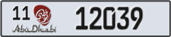 abu dhabi - code - 11 - number -12039