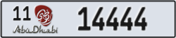 abu dhabi - code - 11 - number -14444