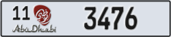abu dhabi - code - 11 - number -3476