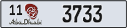 abu dhabi - code - 11 - number -3733