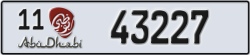 abu dhabi - code - 11 - number -43227