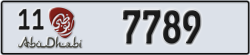 abu dhabi - code - 11 - number -7789
