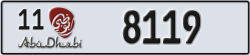 abu dhabi - code - 11 - number -8119
