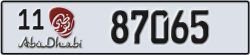 abu dhabi - code - 11 - number -87065