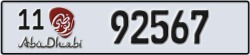 abu dhabi - code - 11 - number -92567