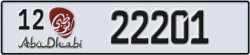 abu dhabi - code - 12 - number -22201
