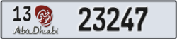 abu dhabi - code - 13 - number -23247
