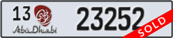 abu dhabi - code - 13 - number -23252