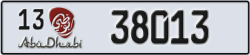 abu dhabi - code - 13 - number -38013