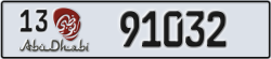 abu dhabi - code - 13 - number -91032