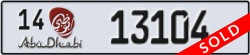 abu dhabi - code - 14 - number -13104