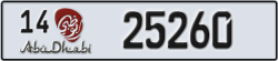 abu dhabi - code - 14 - number -25260