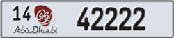 abu dhabi - code - 14 - number -42222