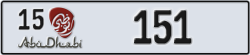 abu dhabi - code - 15 - number -72